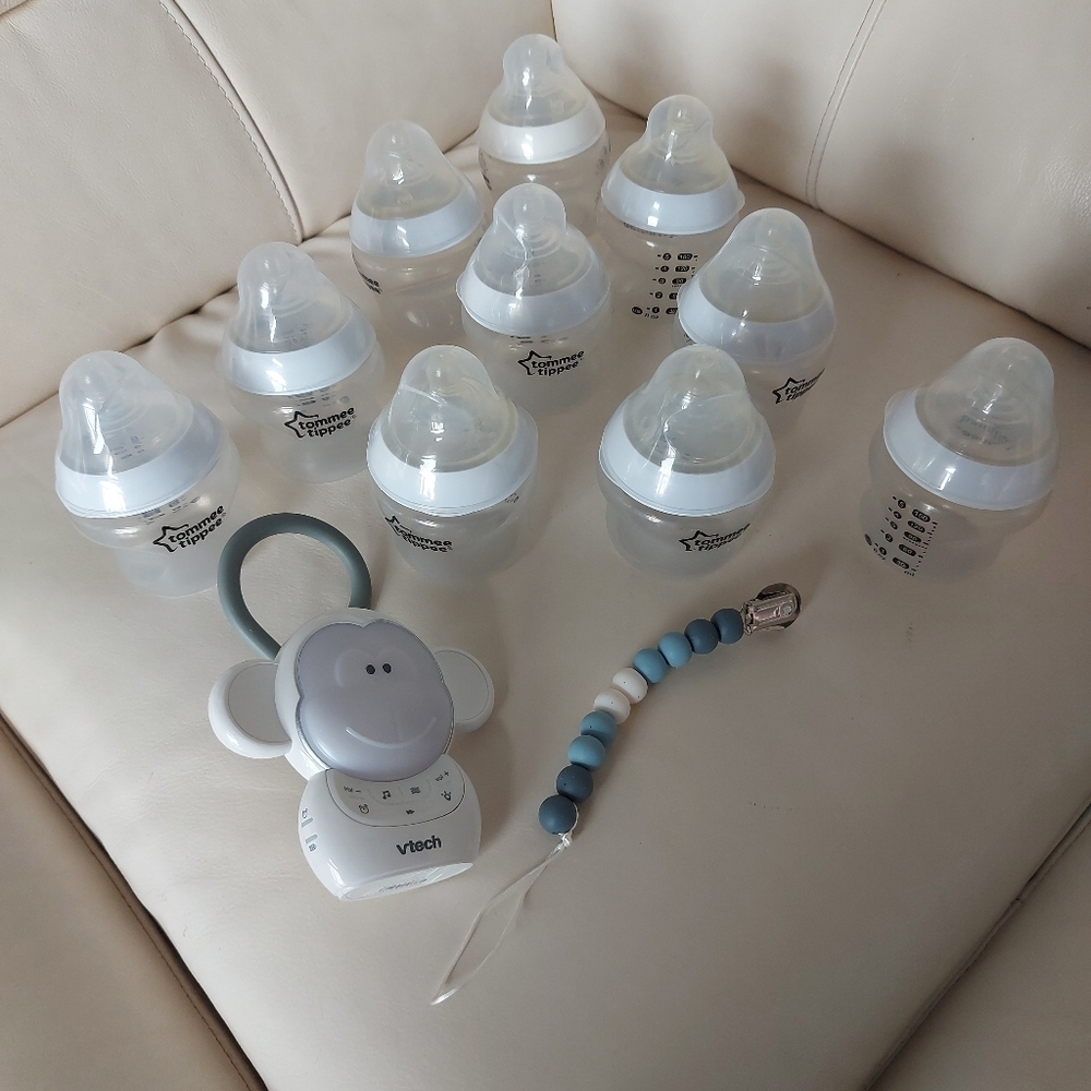 **3 Listings $30** Baby Bottles Set with VTech Baby Soothing Sound Maker